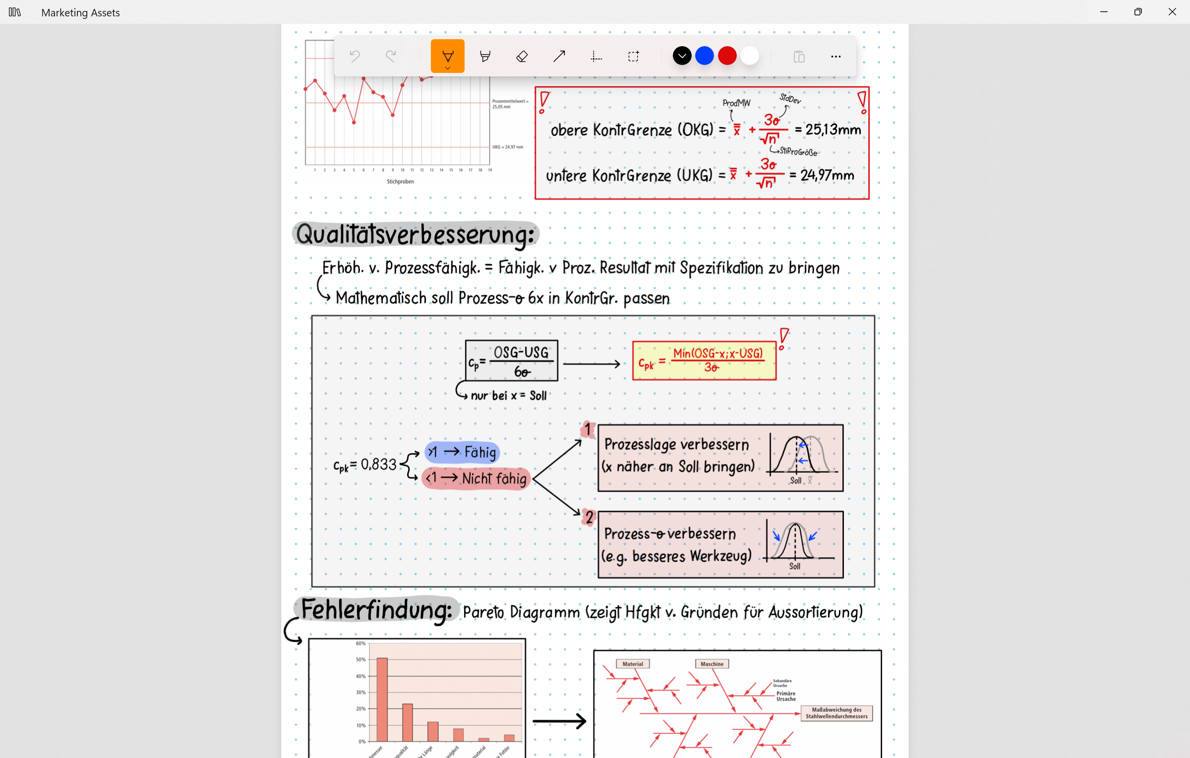 Noteastic note-taking page